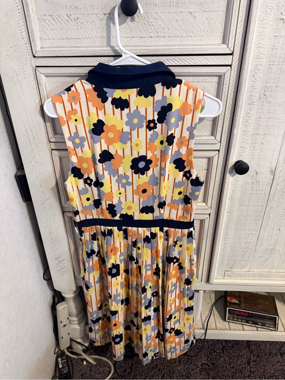 Modcloth Floral Maxi Dress in Navy, Orange & Yellow